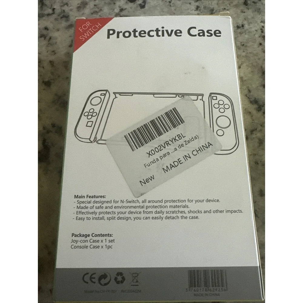 Joycon & Button Covers, Console Case, & Screen Protector Zelda Themed For Switch